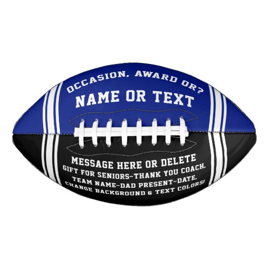 Aangepaste Football geschenken voor senioren, coac (Voorkant)