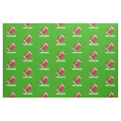 Aangepaste Football groene verbinding Stof (Fat Quarter)