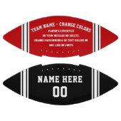 Aangepaste Football, Jouw tekst, KLEUREN wijzigen American Football (Panelen)