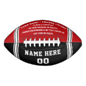 Aangepaste Football, Jouw tekst, KLEUREN wijzigen American Football (Voorkant)