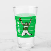Aangepaste Football Player - Groen Glas (Voorkant)