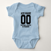 Aangepaste Football Player in training Romper (Voorkant)