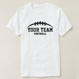 Aangepaste Football Sjabloon laces T-shirt