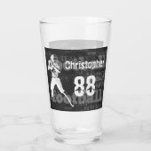 Aangepaste football-speler met alkbordeffect glas (Achterkant)