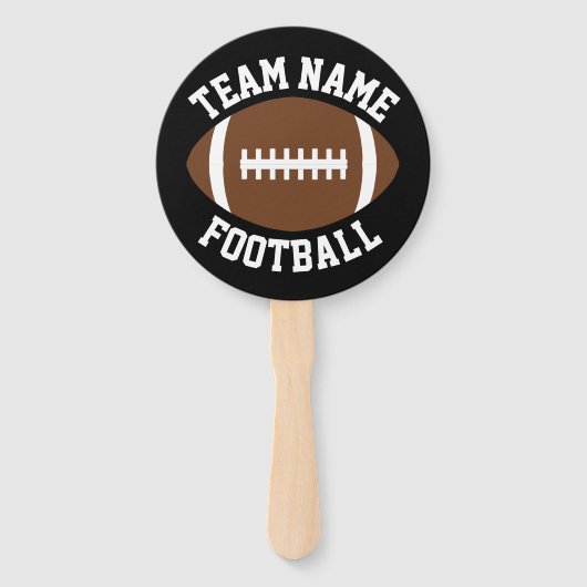 Aangepaste Football teamnaam en ondersteuning voor Handwaaier (Achterkant)