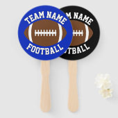 Aangepaste Football teamnaam en ondersteuning voor Handwaaier (Voorkant en achterkant)