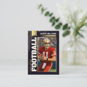 Aangepaste Football Trading Kaart, Gold Player Kaa Contactkaartje (Staand voorkant)