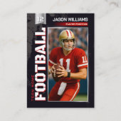 Aangepaste Football Trading Kaart, Rode Speler Kaa Contactkaartje (Voorkant)