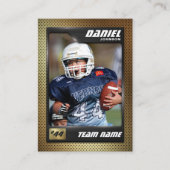 Aangepaste Football Trading Kaart, Speler Profiel  Contactkaartje (Voorkant)