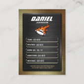 Aangepaste Football Trading Kaart, Speler Profiel  Contactkaartje (Achterkant)