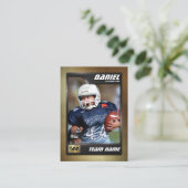 Aangepaste Football Trading Kaart, Speler Profiel  Contactkaartje (Staand voorkant)