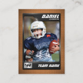 Aangepaste Football Trading Kaart, Speler Profiel  Contactkaartje (Voorkant)