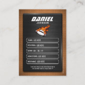 Aangepaste Football Trading Kaart, Speler Profiel  Contactkaartje (Achterkant)