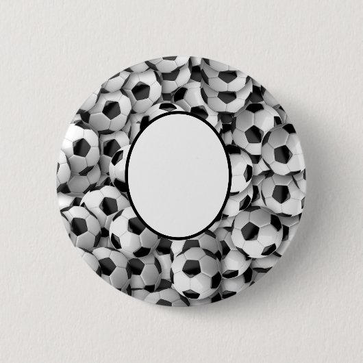 Aangepaste Football Voetbal Ronde Button 5,7 Cm (Voorkant)