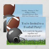 Aangepaste Football voor sportpartij Kaart (Voorkant / Achterkant)