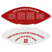 Aangepaste Footballs 8 tekstvakken, uw kleuren (Panelen)