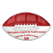 Aangepaste Footballs 8 tekstvakken, uw kleuren (Voorkant)