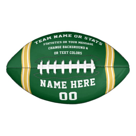 Aangepaste Footballs, Groen Football, Aanpassen American Football (Voorkant)