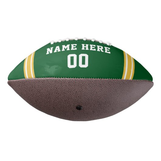 Aangepaste Footballs, Groen Football, Aanpassen American Football (Gedraaid 270)