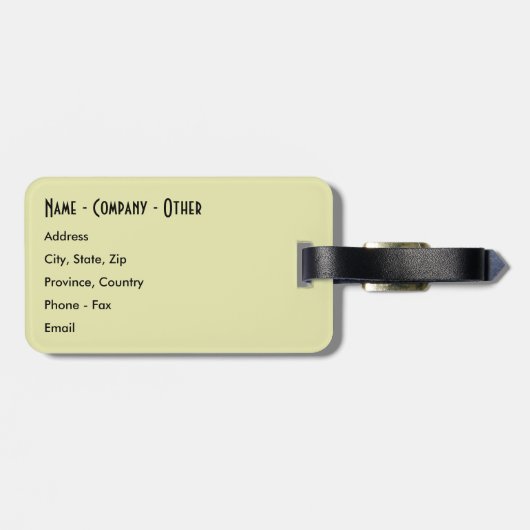 Aangepaste forel Gevist Bagagelabel (Achterkant horizontaal)