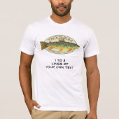 Aangepaste forel Gevist T-shirt (Voorkant)
