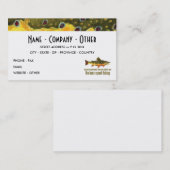 Aangepaste forel Gevist Visitekaartje (Voorkant / Achterkant)