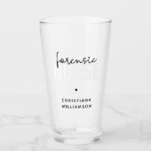 Aangepaste forensische verpleegster | forensische  glas (Voorkant)