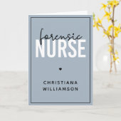 Aangepaste forensische verpleegster | forensische kaart (Gele Bloem)