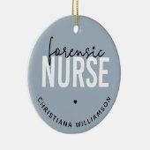 Aangepaste forensische verpleegster | forensische keramisch ornament (Rechts)