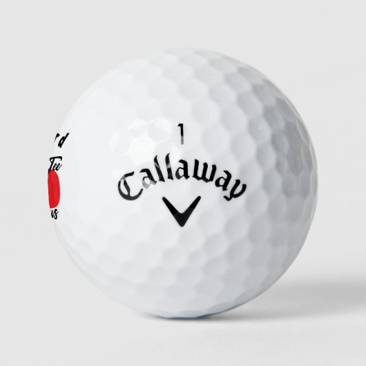 Aangepaste FORER-T-shirt en Fabulous! verjaardagsc Golfballen (Logo)