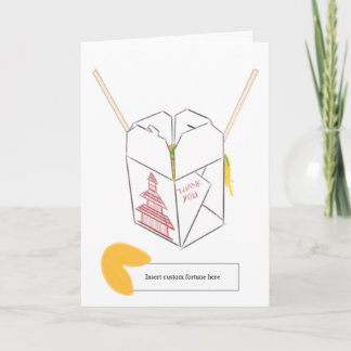 Aangepaste Fortune Cookie met Wenskaart van de Tak Kaart
