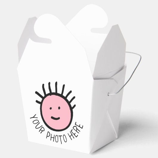 Aangepaste foto 10 NEEM FAVOR BOX Blanco Sjabloon Bedankdoosjes (Geopend)