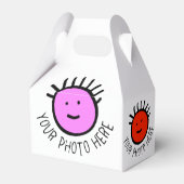 Aangepaste foto 10 x GABLE FAVOR BOX lege Sjabloon Bedankdoosjes (Voorkant Zijde)