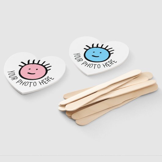 Aangepaste foto 10 x HARDE KANTEN, Sjabloon VOOR F Handwaaier (Niet-gemonteerd)