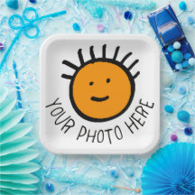 Aangepaste foto 12 GROTE SQUARE PAPER BORDEN Sjabl