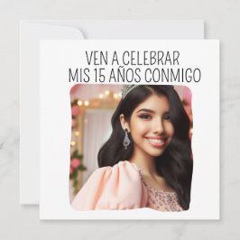 Aangepaste foto 15e verjaardag Mis Quince Quinceañ Kaart