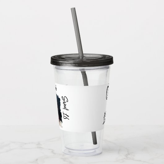 Aangepaste foto 16e Happy Birthday op maat Acryl Drinkbeker (Links)