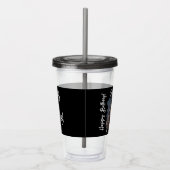 Aangepaste foto 16e Happy Birthday op maat Acryl Drinkbeker (Rechts)