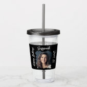 Aangepaste foto 16e Happy Birthday op maat Acryl Drinkbeker (Voorkant)
