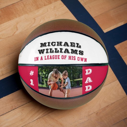 Aangepaste foto #1 Pap Citaat Rood Zwart wit Basketbal