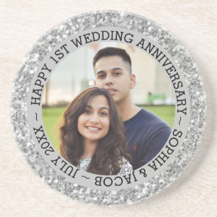 Aangepaste foto 1e Jubileum Zandsteen Onderzetter