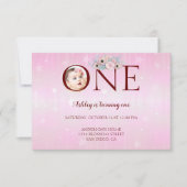 Aangepaste foto 1e verjaardag kaart (Voorkant)