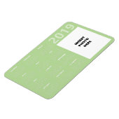 Aangepaste foto 2019 Kalendermagneet - Bord Groen Magneet (Linkerzijde)