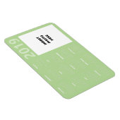 Aangepaste foto 2019 Kalendermagneet - Bord Groen Magneet (Rechterzijde)