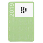 Aangepaste foto 2019 Kalendermagneet - Bord Groen Magneet (Verticaal)