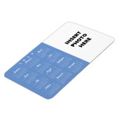 Aangepaste foto 2020 Calendar Magnet Sjabloon Magneet (Linkerzijde)