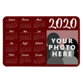 Aangepaste foto 2020 Calendar Magnet Sjabloon | Ro Magneet (Horizontaal)