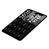 Aangepaste foto 2020 Calendar Magnet Sjabloon | Zw Magneet (Linkerzijde)