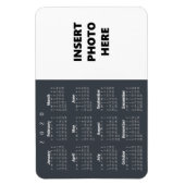 Aangepaste foto 2020 Calendar Magnet | Staalgrijs Magneet (Verticaal)