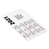 Aangepaste foto 2021 agenda | Aangepaste kleurenwe Magneet (Rechterzijde)